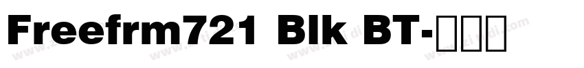 Freefrm721 Blk BT字体转换